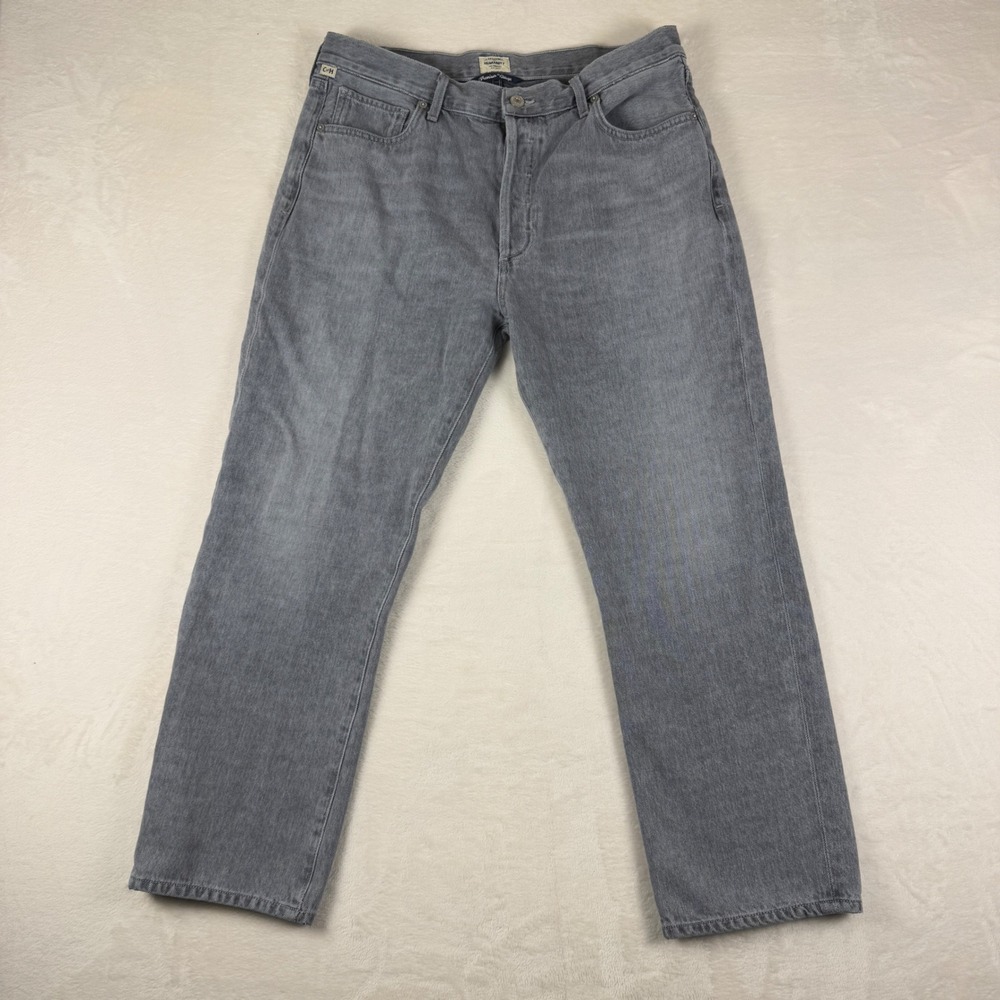 Citizens of Humanity Jeans Womens 30 Mckenzie Gray Curved Straight Cropped Denim
